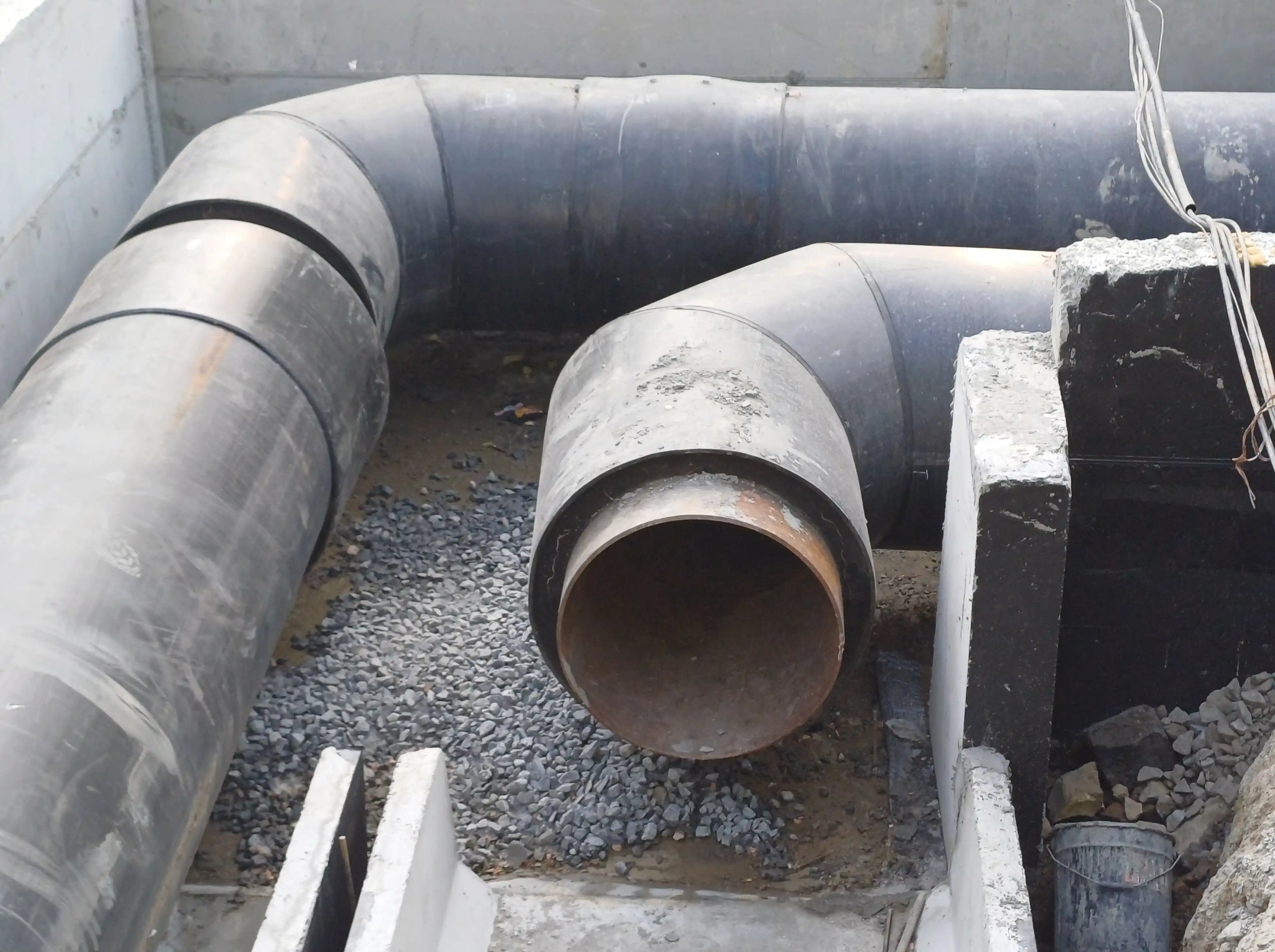 Как заделать стык труб ППУ-ПЭ?