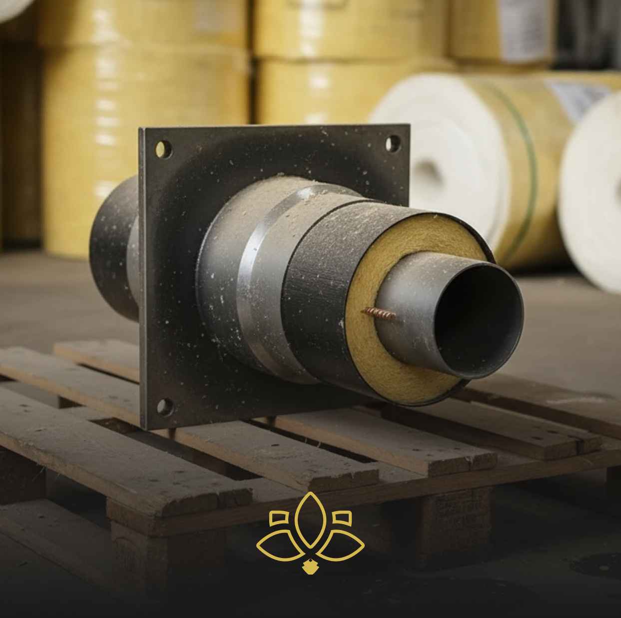 Опора неподвижная вариант А ППУ-ПЭ 1020х11-1400х40 сталь 20 ГОСТ 30732-2020