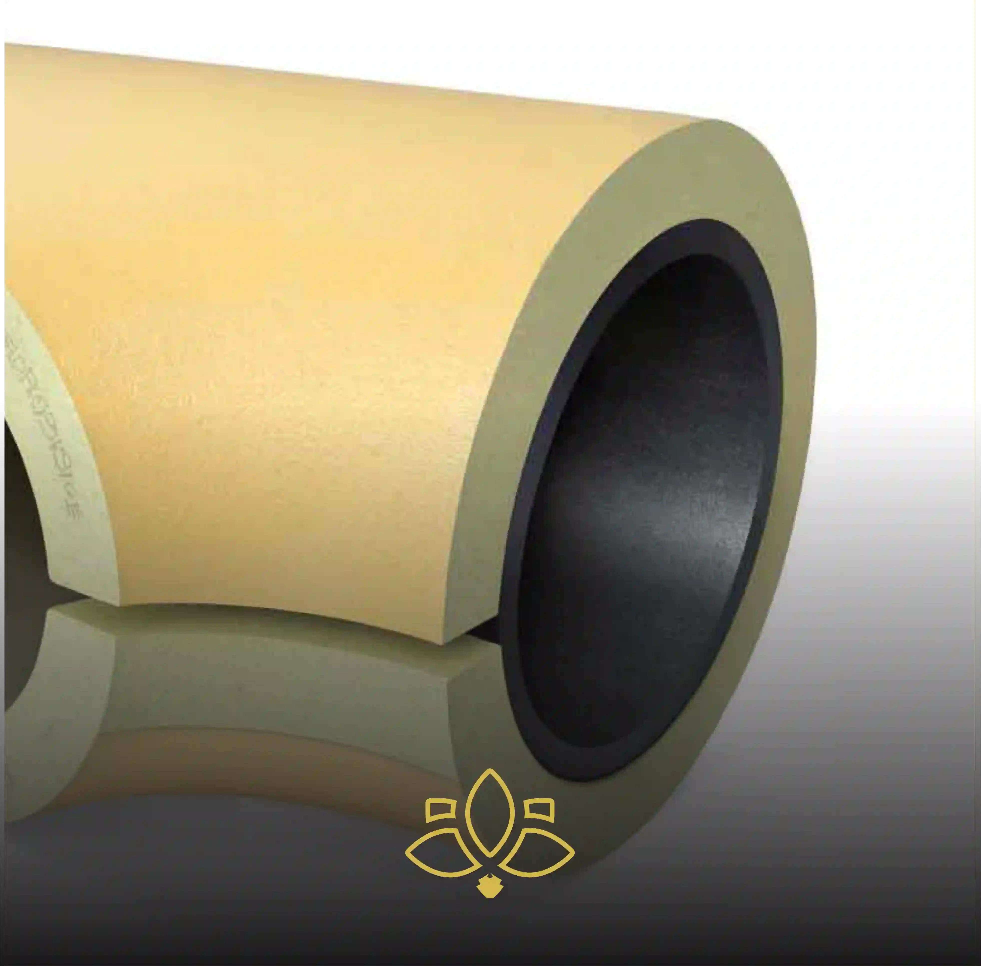 Скорлупа отвод ППУ с покрытием стеклопластик