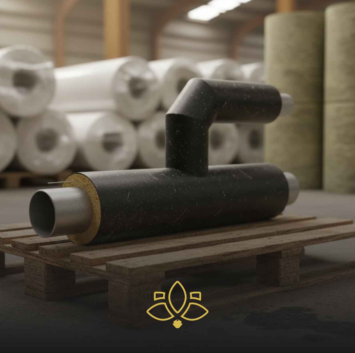 Тройник параллельный ППУ-ПЭ 1020х14/1200-1020х14/1100 09Г2С ГОСТ 30732-2020