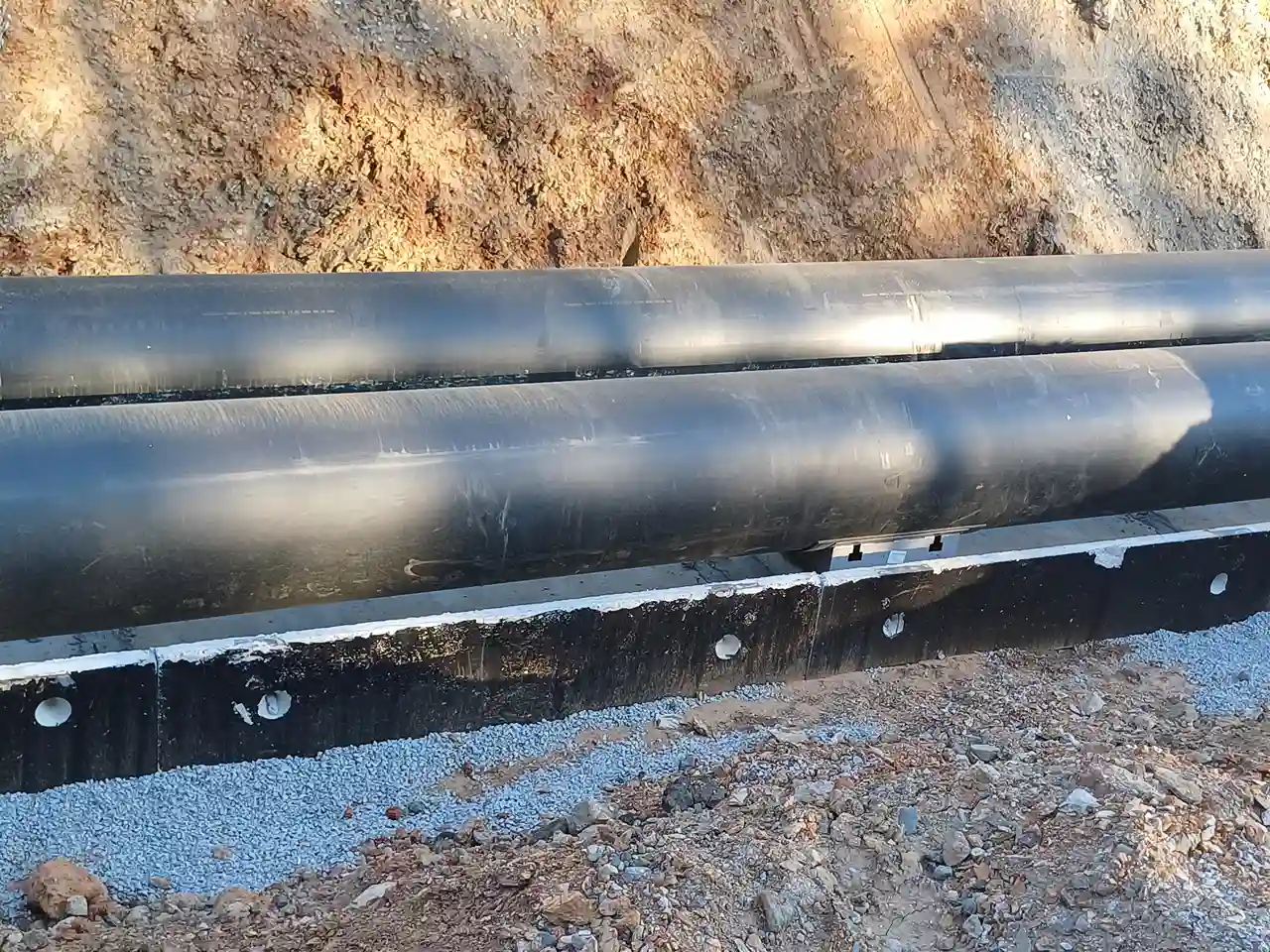 Бесканальная прокладка труб в ППУ изоляции